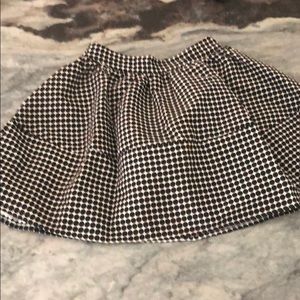 Black & Cream Polka Dot Bubble Skirt